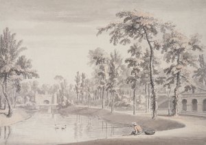 De Grot en de Tempel van Contemplatie, Stowe, 1752